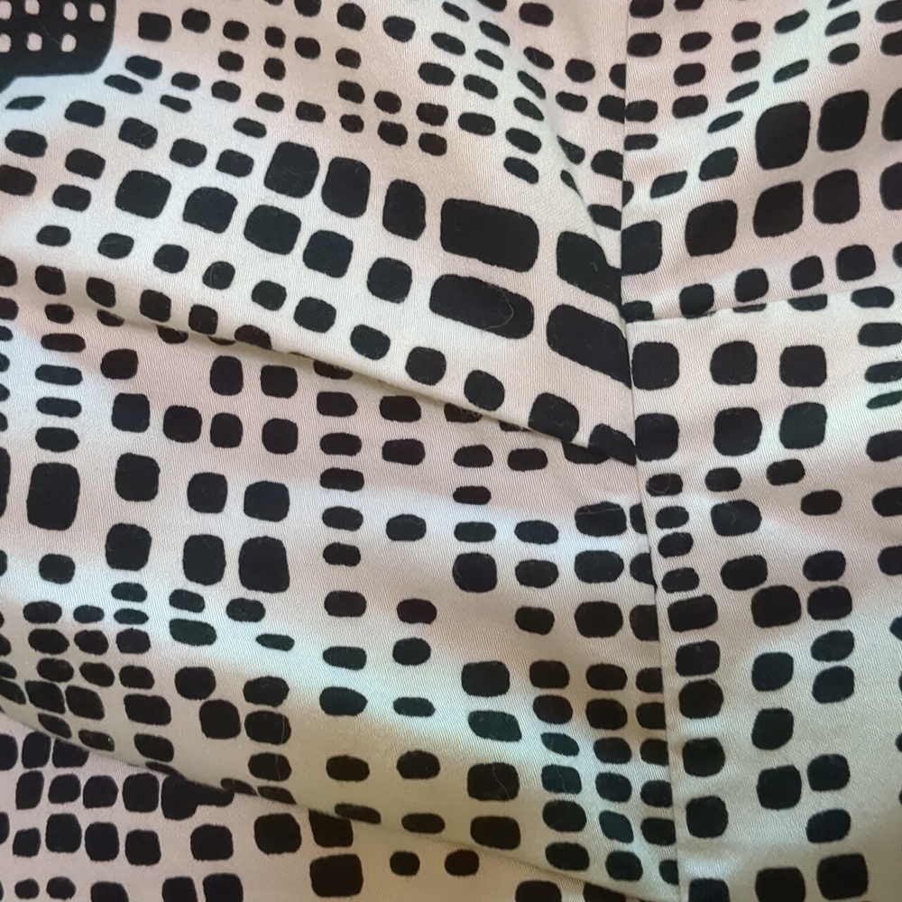 Anthropologie Cityscape Black and White Patterned Dress Sz 6/8 - Picture 5 of 10
